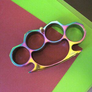 Brass Knuckle Paperweight